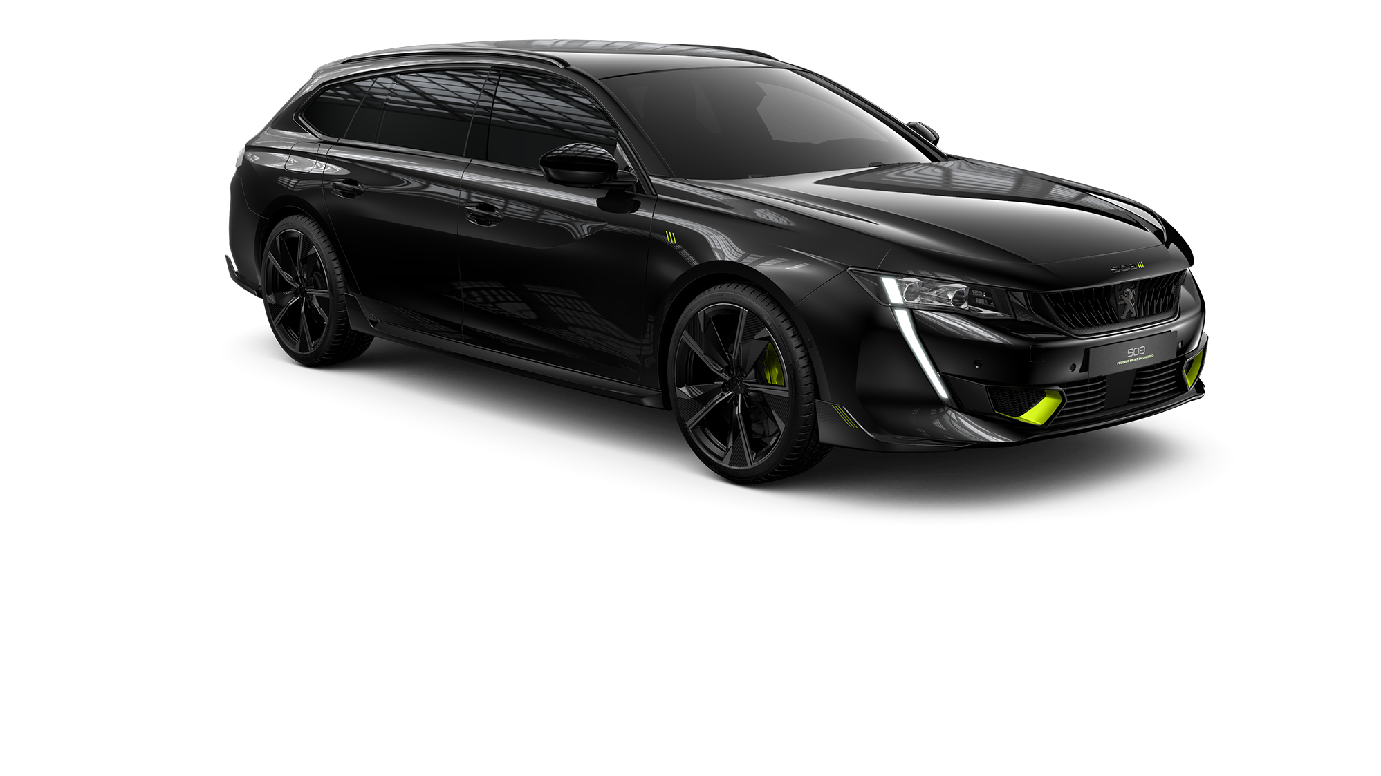 Peugeot 508 Sports Wagon Peugeot Sports Engineering, svart, front och profil