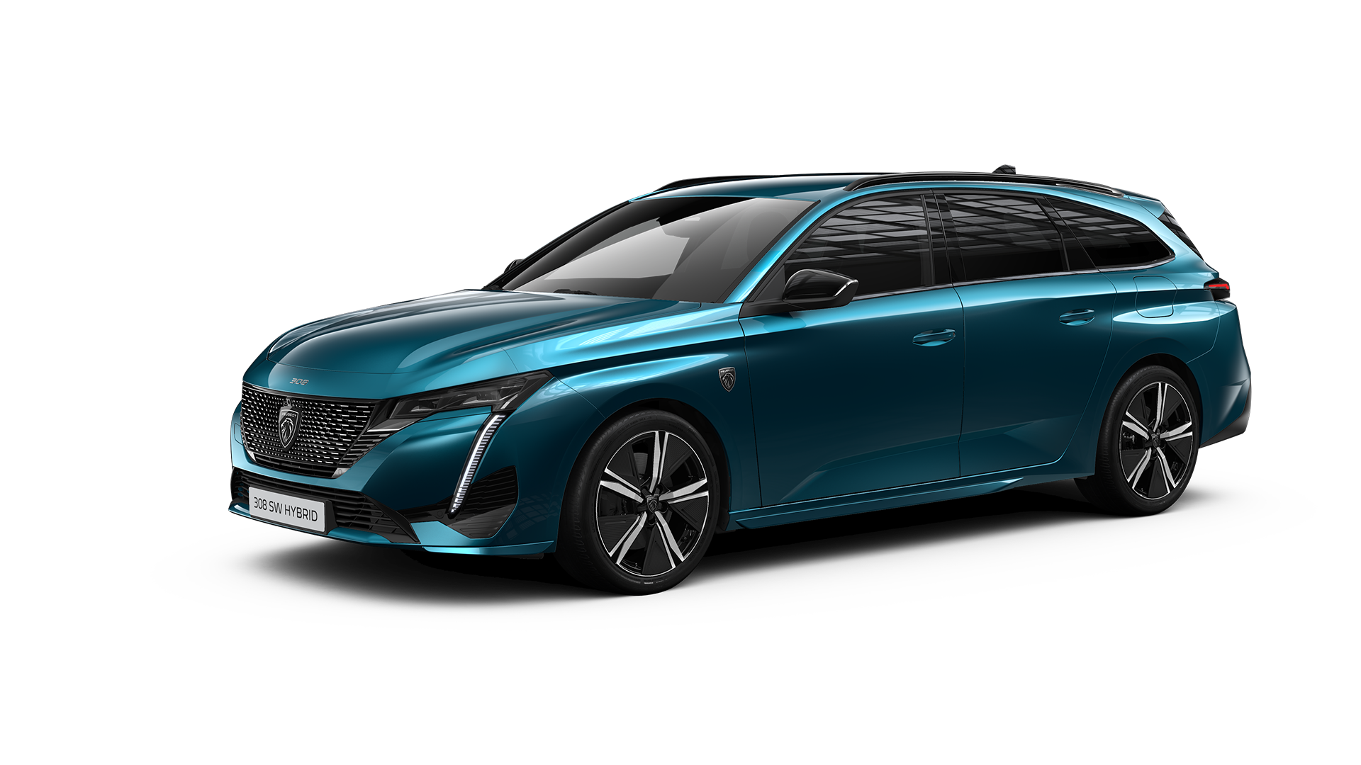 Peugeot 308 Sports Wagon, blå, profil
