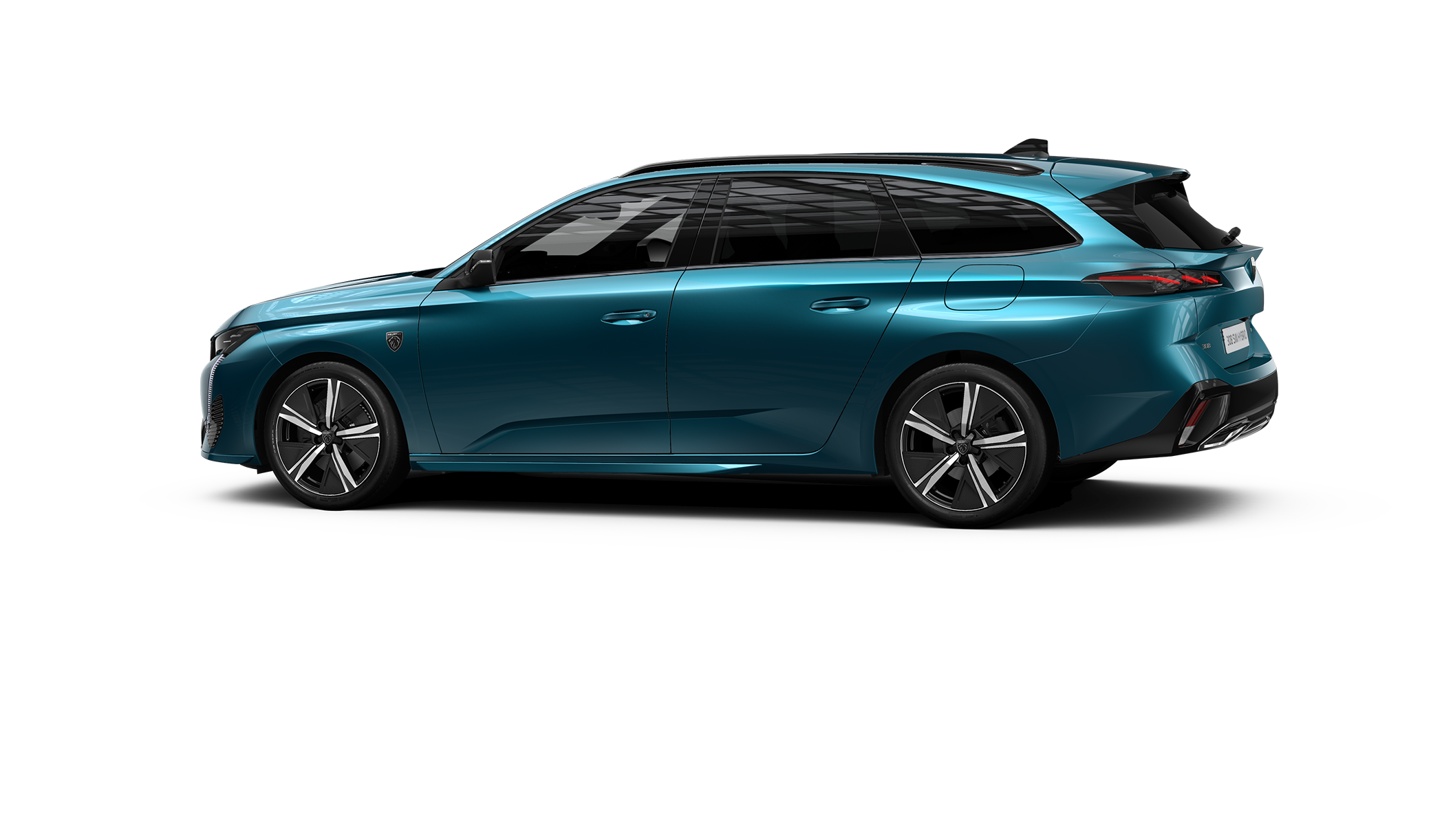Peugeot 308 Sports Wagon, blå, profil