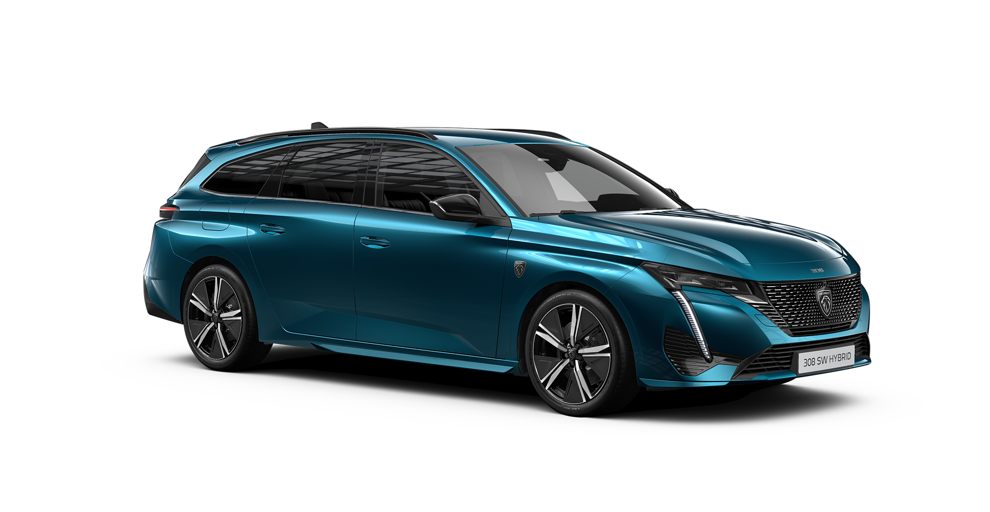 Peugeot 308 Sports Wagon, blå, profil