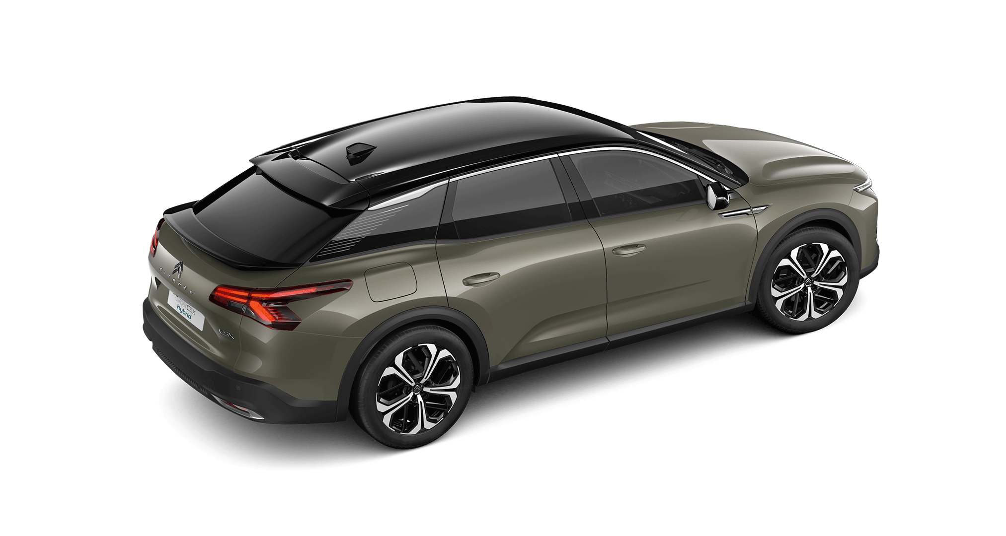 Citroën C5 X, grå, bakifrån