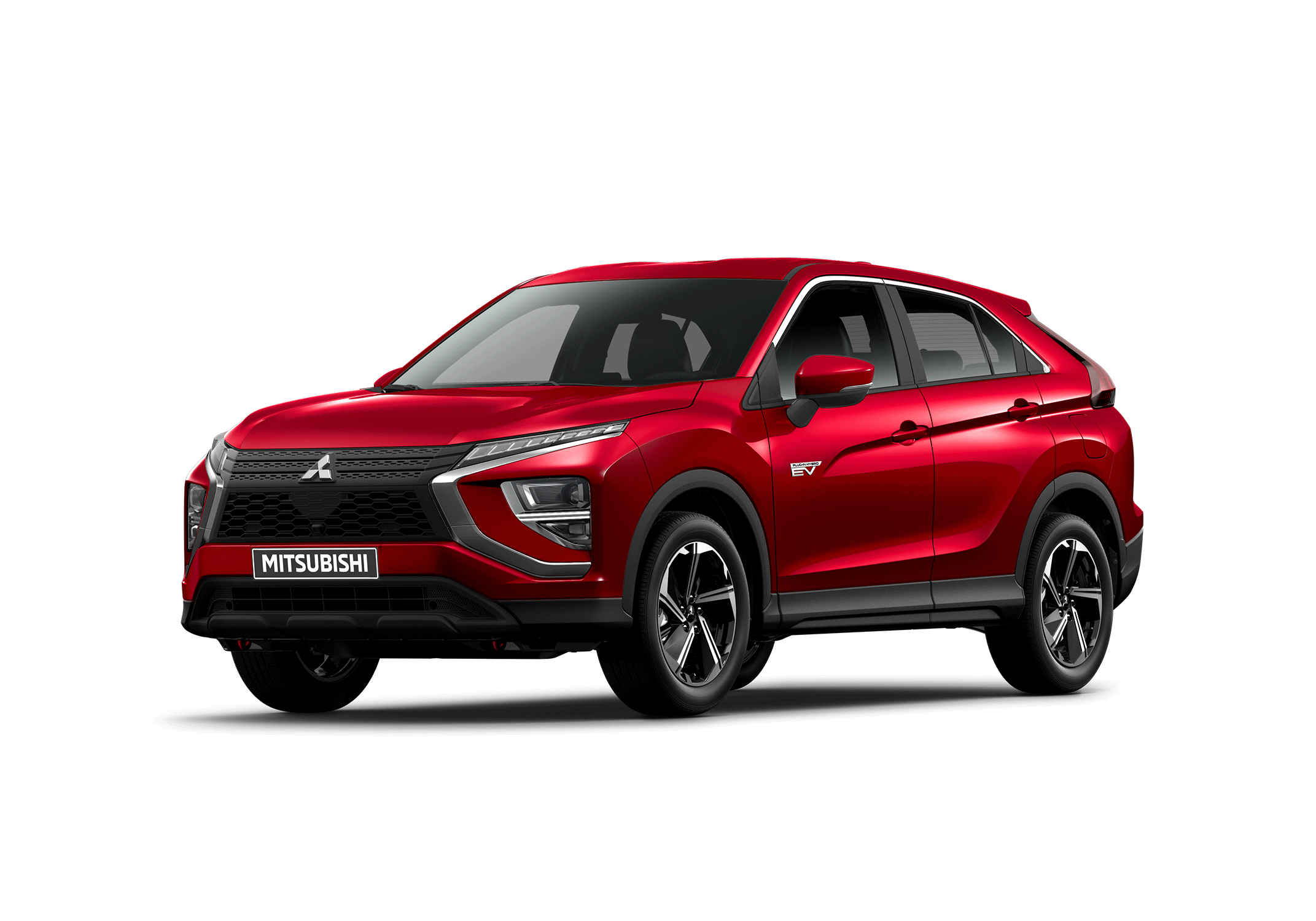 Mitsubishi Eclipse Cross Plug-in Hybrid, röd, front höger