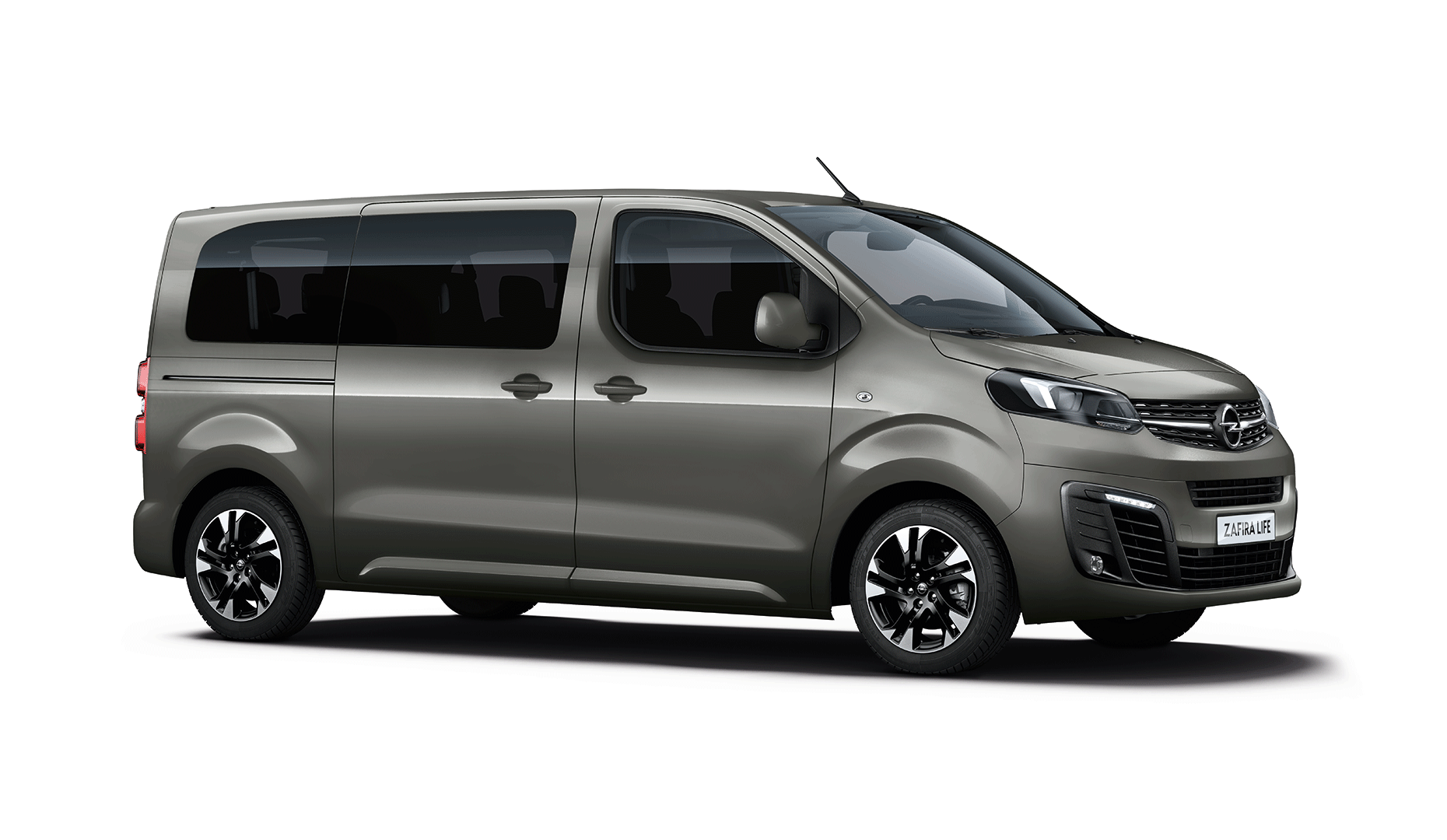 Opel Zafira-e Life, grå, profil