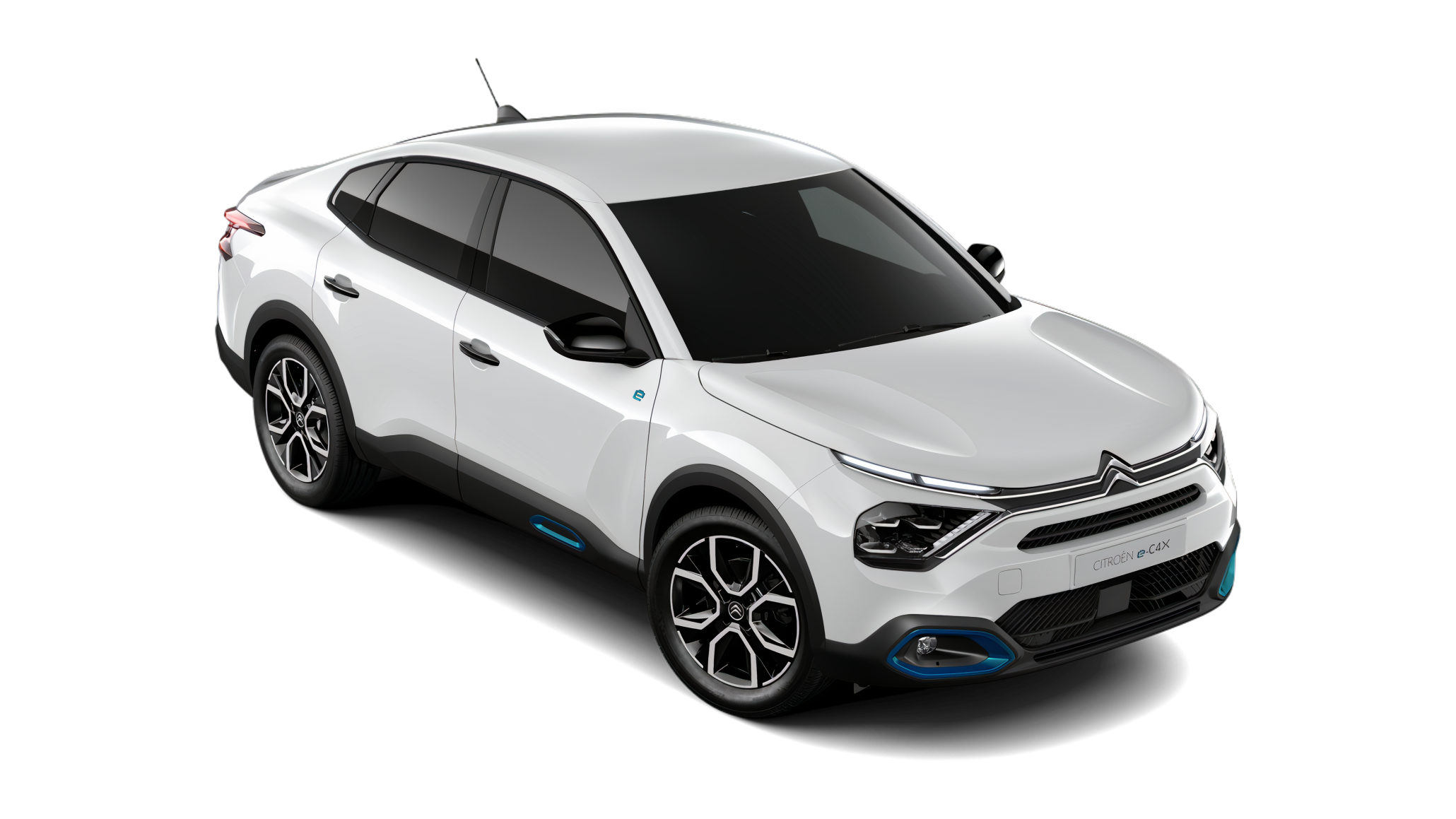 Citroen ë-C4 X snett från höger, framsida