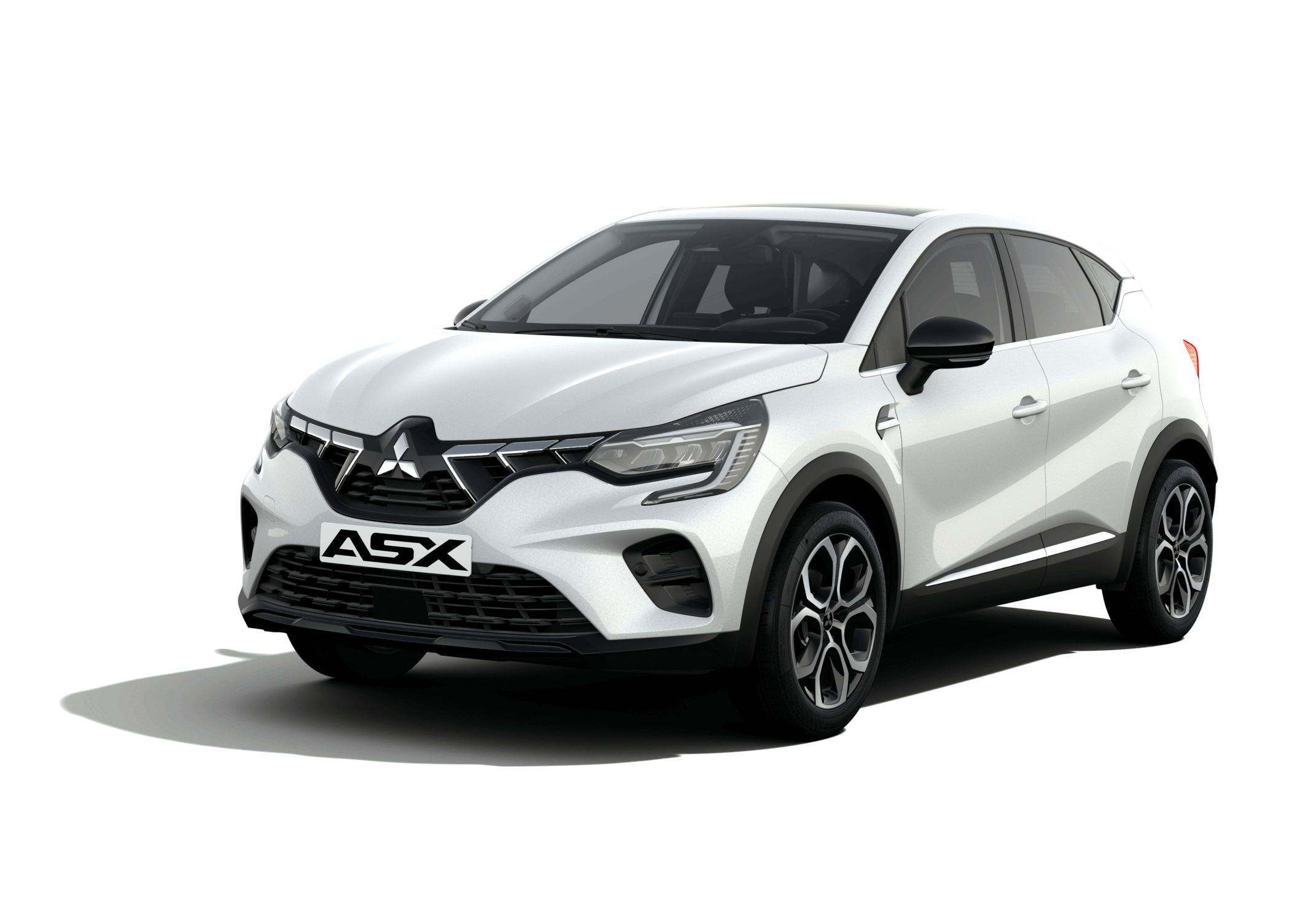 Mitsubishi ASX, vit, höger fram