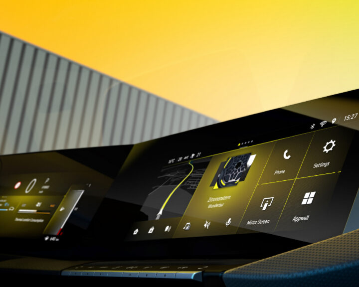 Opels digitala skärmar